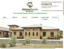 Tablet Screenshot of alamoranchdental.com